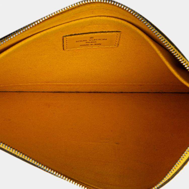 Pre Owned Louis Vuitton Yellow Epi Neverfull MM