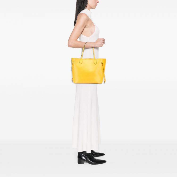 Pre Owned Louis Vuitton Yellow Epi Neverfull MM