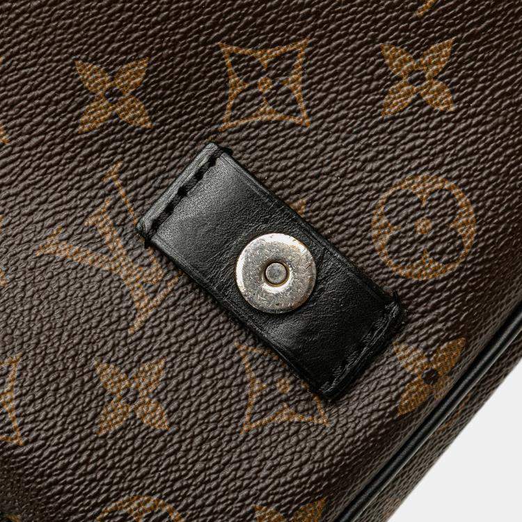 Pre Owned Louis Vuitton Brown Monogram Macassar Christopher Messenger