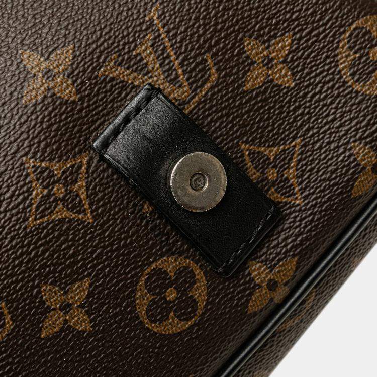 Pre Owned Louis Vuitton Brown Monogram Macassar Christopher Messenger