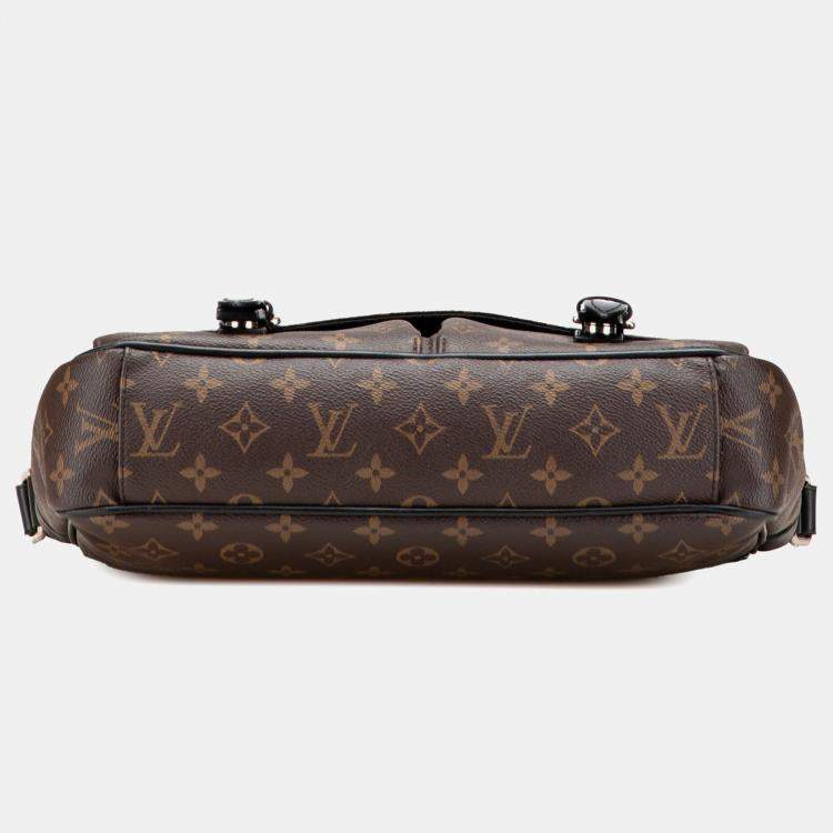 Pre Owned Louis Vuitton Brown Monogram Macassar Christopher Messenger