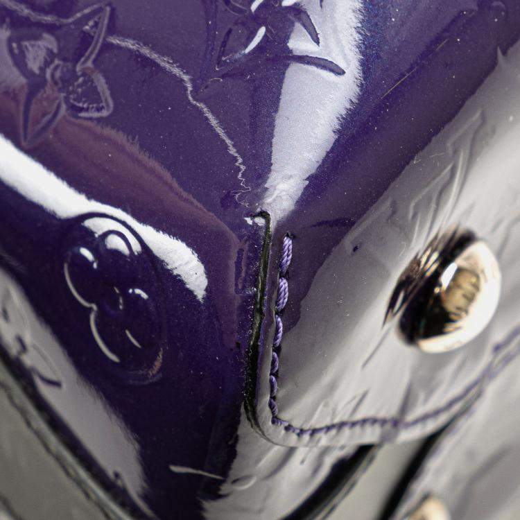 Pre Owned Louis Vuitton Purple Monogram Vernis Melrose