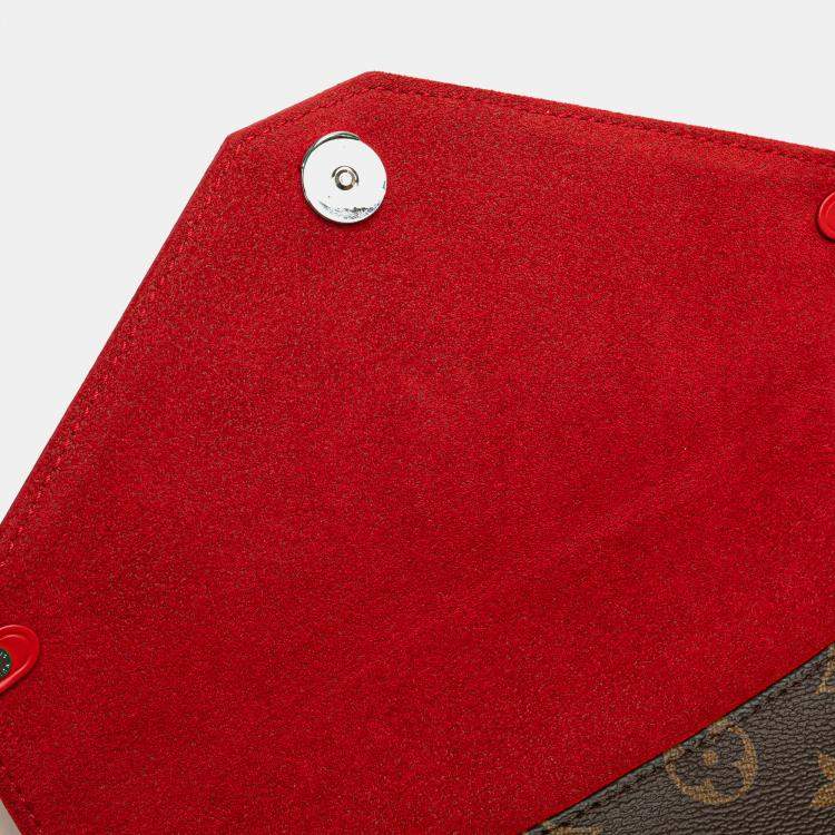 Pre Owned Louis Vuitton Brown Red Monogram Epi Saint Michel
