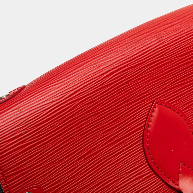 Pre Owned Louis Vuitton Brown Red Monogram Epi Saint Michel