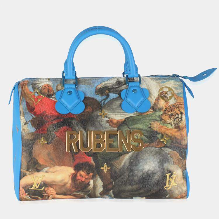 Pre Owned Louis Vuitton x Jeff Koons Multicolor Canvas Master's Collection Rubens Speedy 3