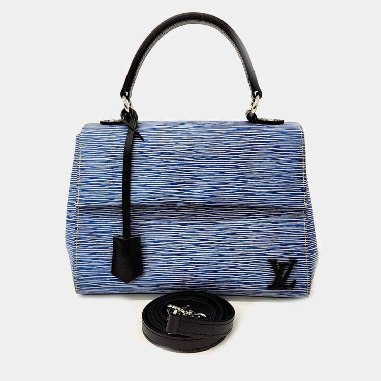 Pre Owned Louis Vuitton Blue Leather Epi Clooney BB