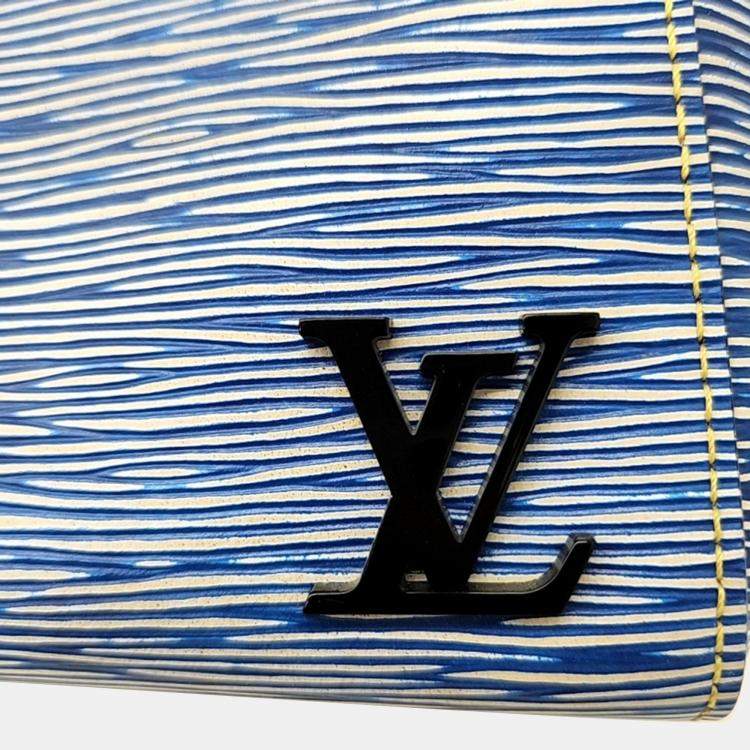 Pre Owned Louis Vuitton Blue Leather Epi Clooney BB