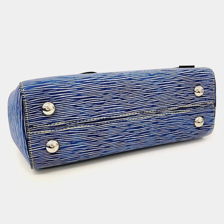 Pre Owned Louis Vuitton Blue Leather Epi Clooney BB