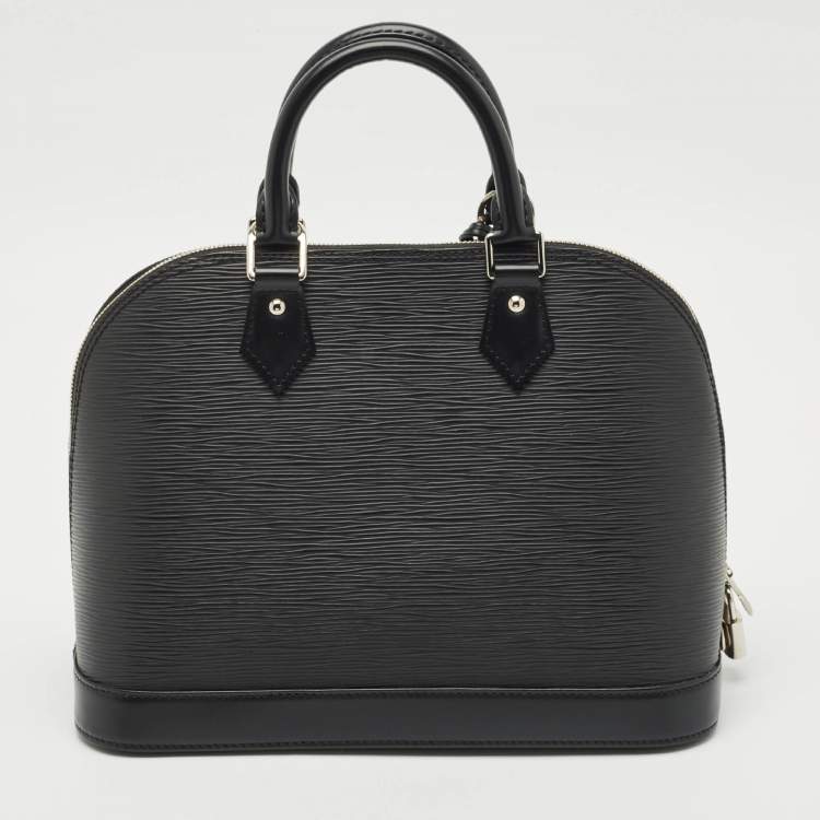 Pre Owned Louis Vuitton Black Epi Leather Alma PM Bag