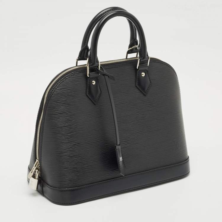 Pre Owned Louis Vuitton Black Epi Leather Alma PM Bag