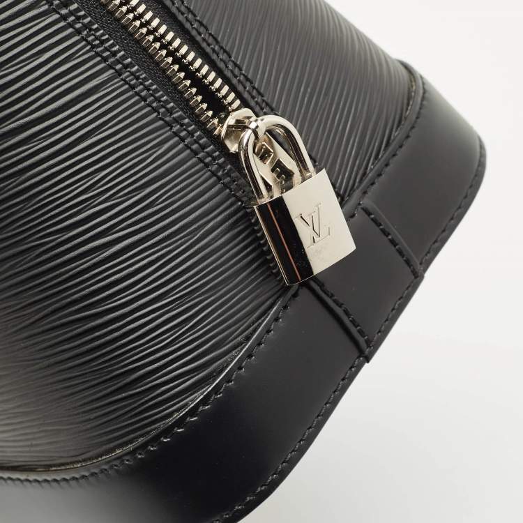 Pre Owned Louis Vuitton Black Epi Leather Alma PM Bag