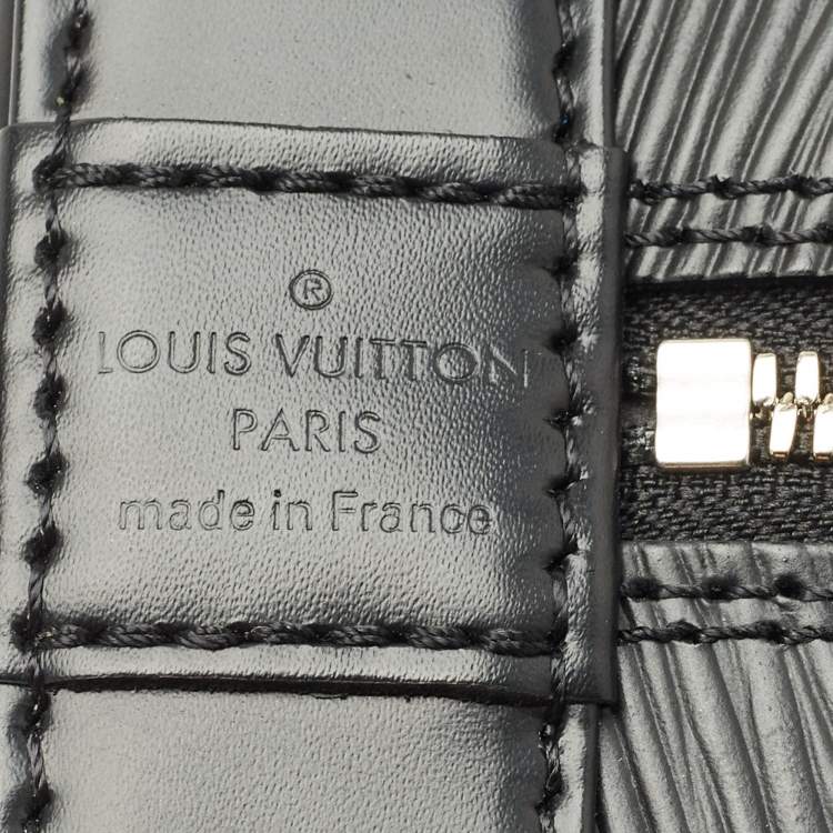Pre Owned Louis Vuitton Black Epi Leather Alma PM Bag