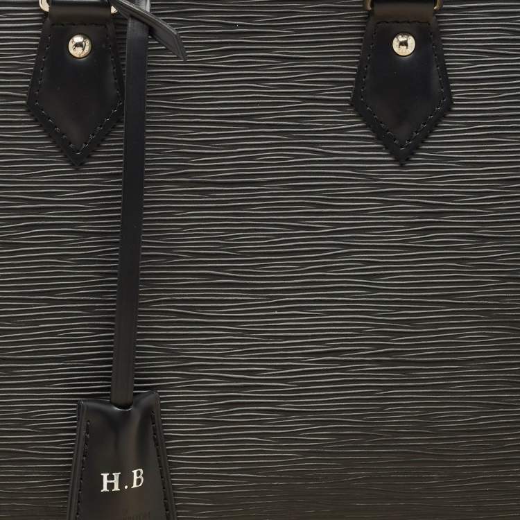 Pre Owned Louis Vuitton Black Epi Leather Alma PM Bag