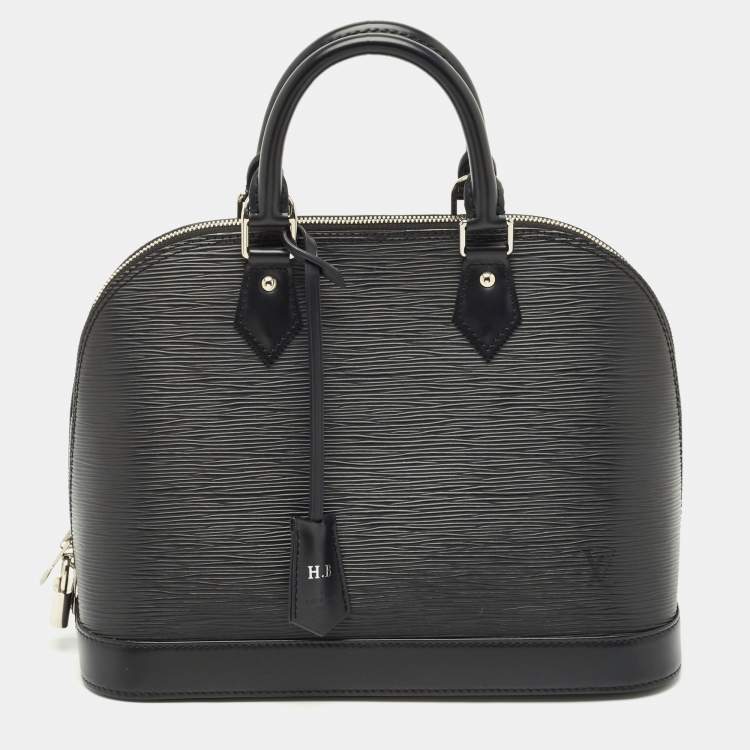 Pre Owned Louis Vuitton Black Epi Leather Alma PM Bag