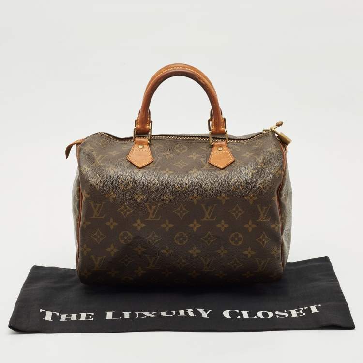 Pre Owned Louis Vuitton Monogram Canvas Speedy 30 Bag