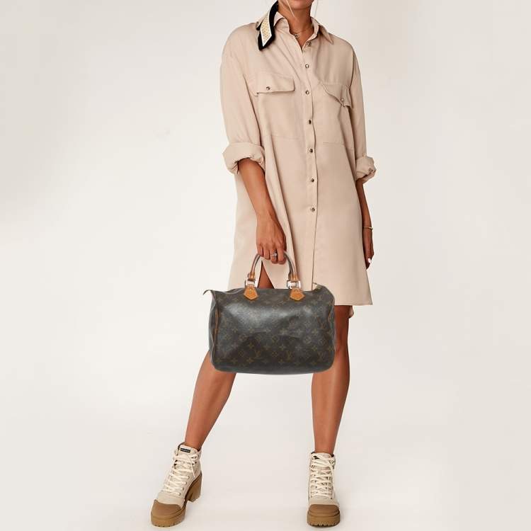 Pre Owned Louis Vuitton Monogram Canvas Speedy 30 Bag