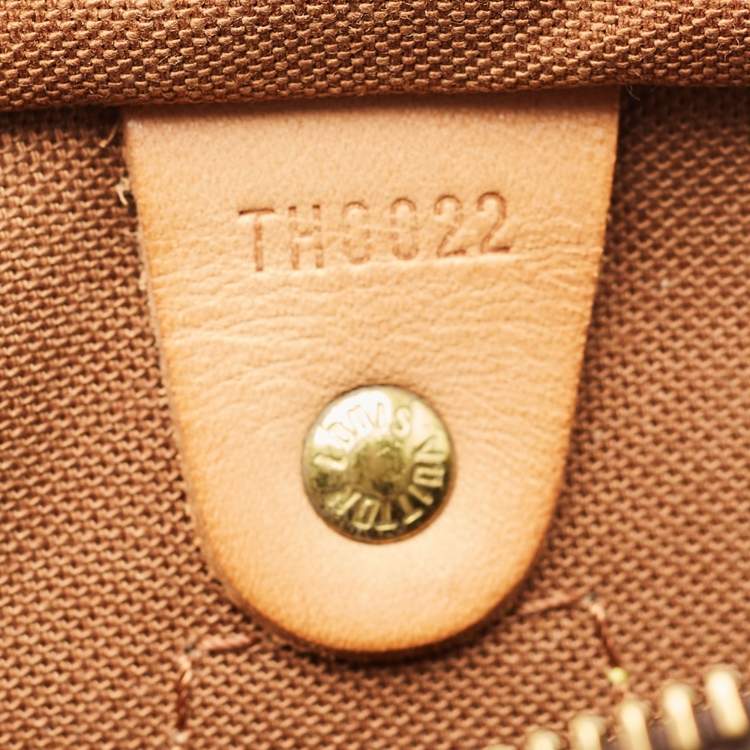 Pre Owned Louis Vuitton Monogram Canvas Speedy 30 Bag
