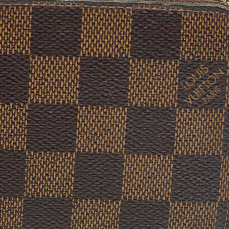 Pre Owned Louis Vuitton Damier Ebene Canvas Zippy Wallet