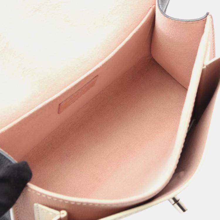 Pre Owned Louis Vuitton Pink Bicolor Leather MyLockMe Chain BB