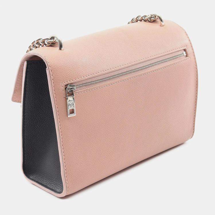 Pre Owned Louis Vuitton Pink Bicolor Leather MyLockMe Chain BB