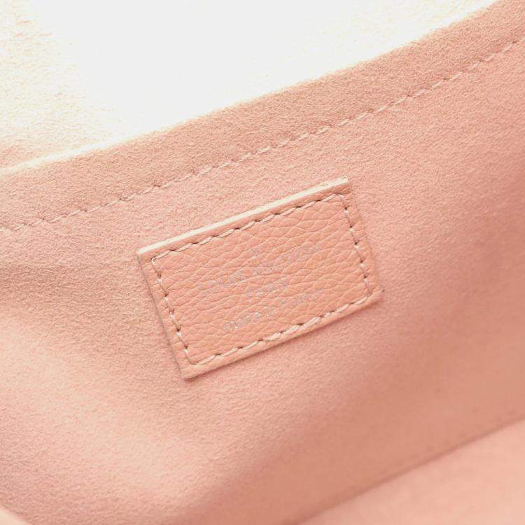 Pre Owned Louis Vuitton Pink Bicolor Leather MyLockMe Chain BB