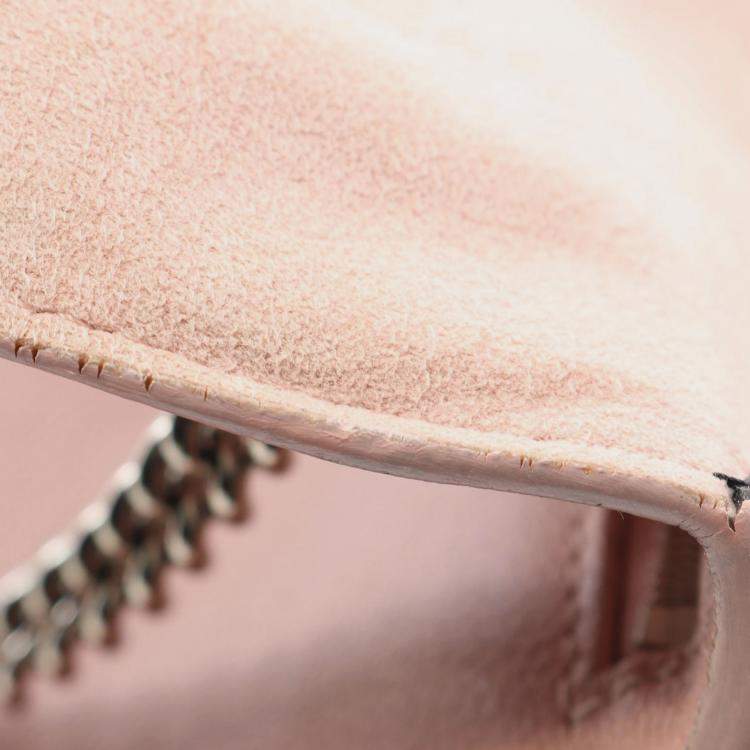 Pre Owned Louis Vuitton Pink Bicolor Leather MyLockMe Chain BB