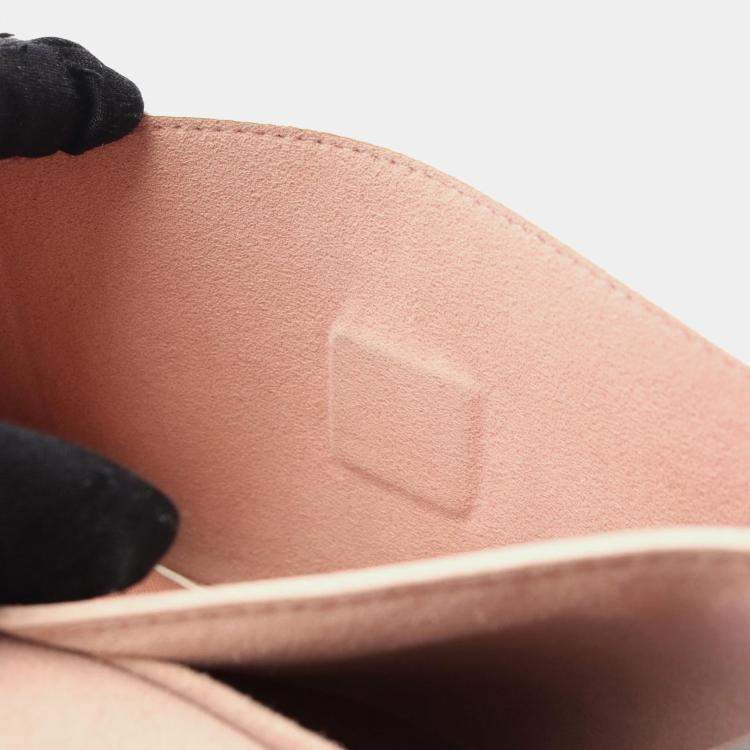 Pre Owned Louis Vuitton Pink Bicolor Leather MyLockMe Chain BB