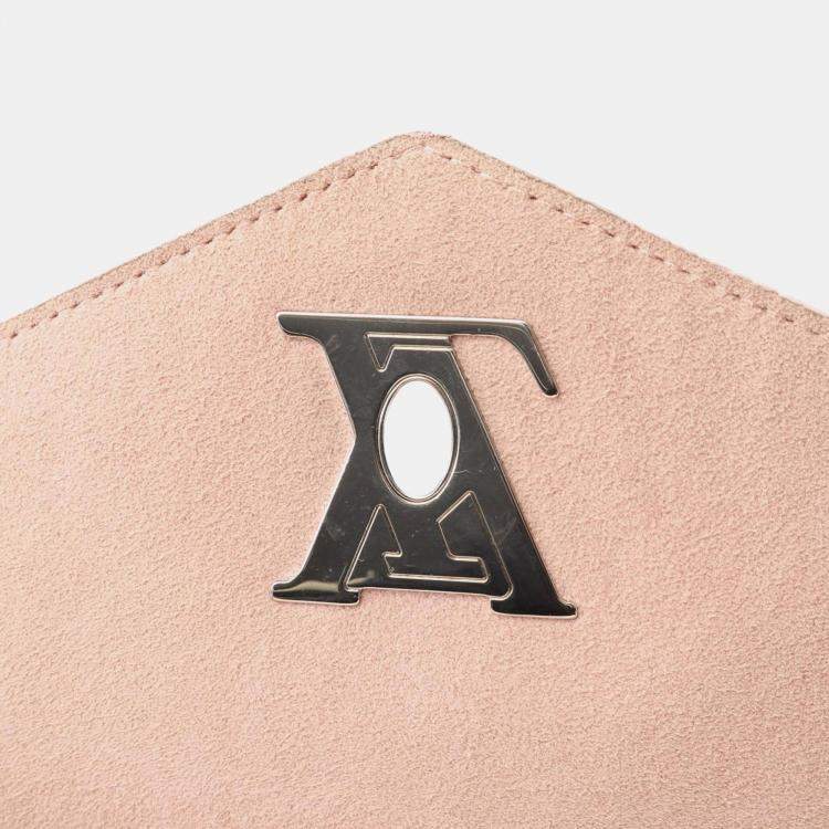 Pre Owned Louis Vuitton Pink Bicolor Leather MyLockMe Chain BB