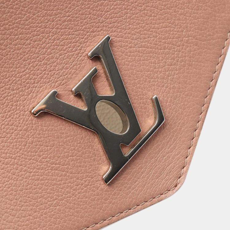 Pre Owned Louis Vuitton Pink Bicolor Leather MyLockMe Chain BB