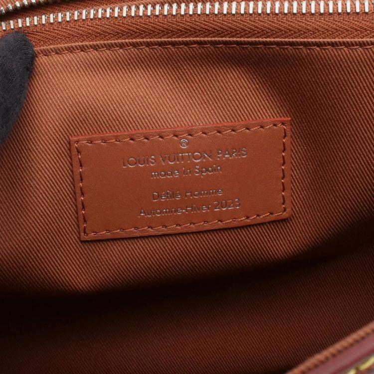 Pre Owned Louis Vuitton Montsouris XL Brown Epi Leather Shoulder Bag