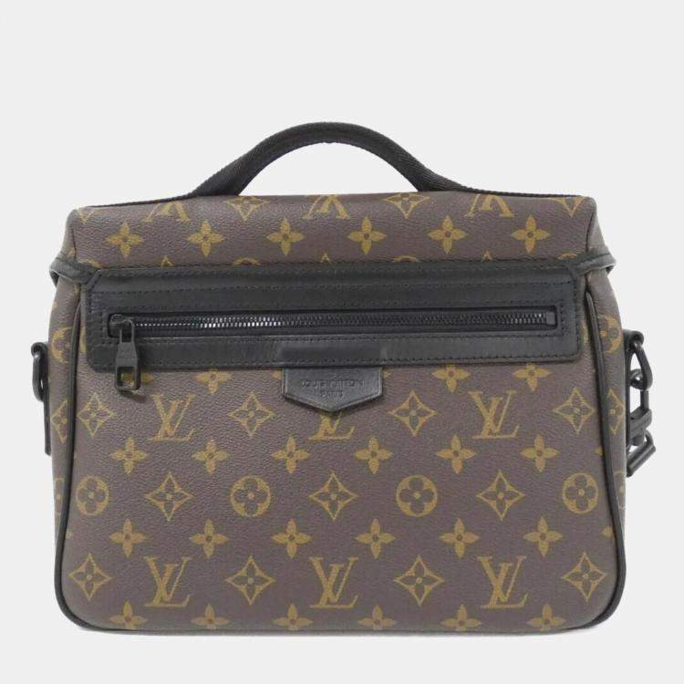 Pre Owned Louis Vuitton LV Trail Messenger Monogram Macassar Shoulder Bag