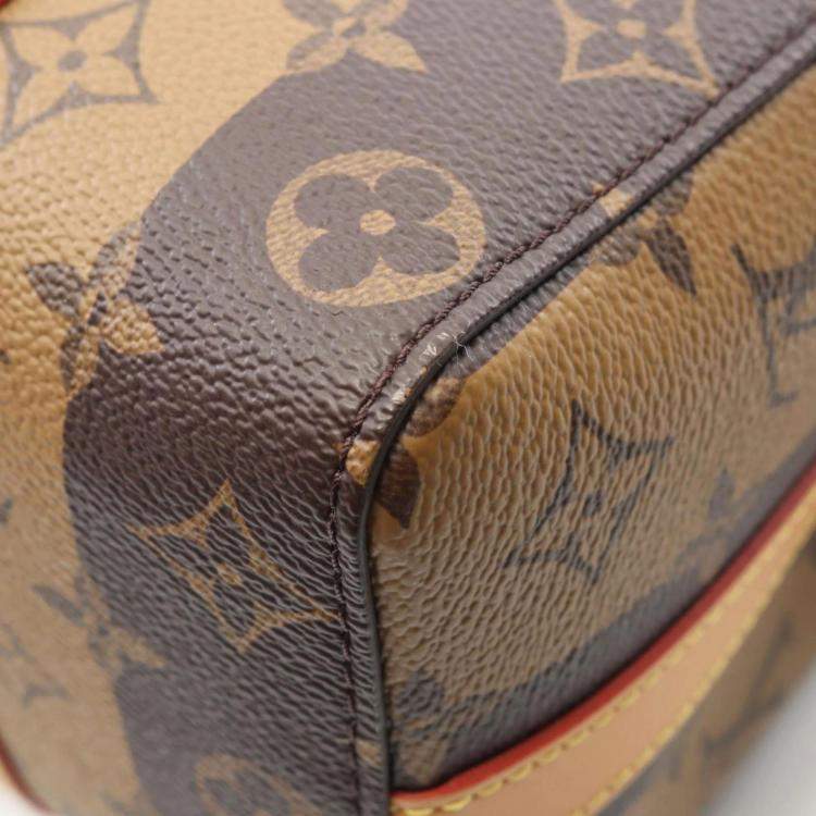 Pre Owned Louis Vuitton City Keepall Monogram Stripe Brown Coated Canvas Shoulder Bag
