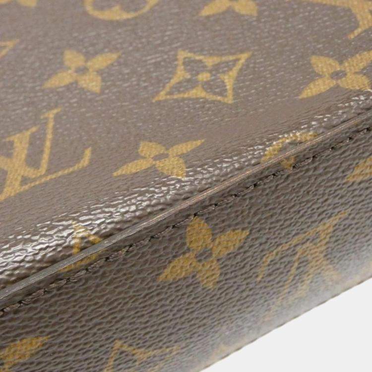 Pre Owned Louis Vuitton Monogram Macassar Handle Soft Trunk Shoulder Bag