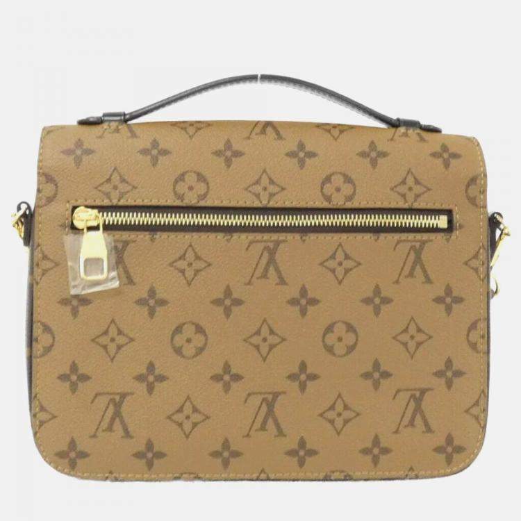Pre Owned Louis Vuitton Pochette Metis MM Monogram Reverse Handbag