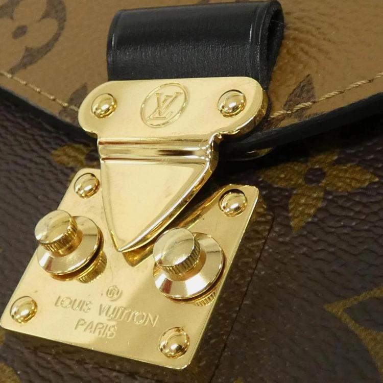 Pre Owned Louis Vuitton Pochette Metis MM Monogram Reverse Handbag