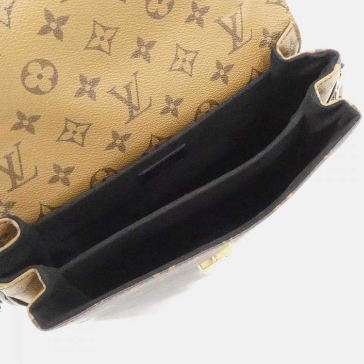 Pre Owned Louis Vuitton Pochette Metis MM Monogram Reverse Handbag