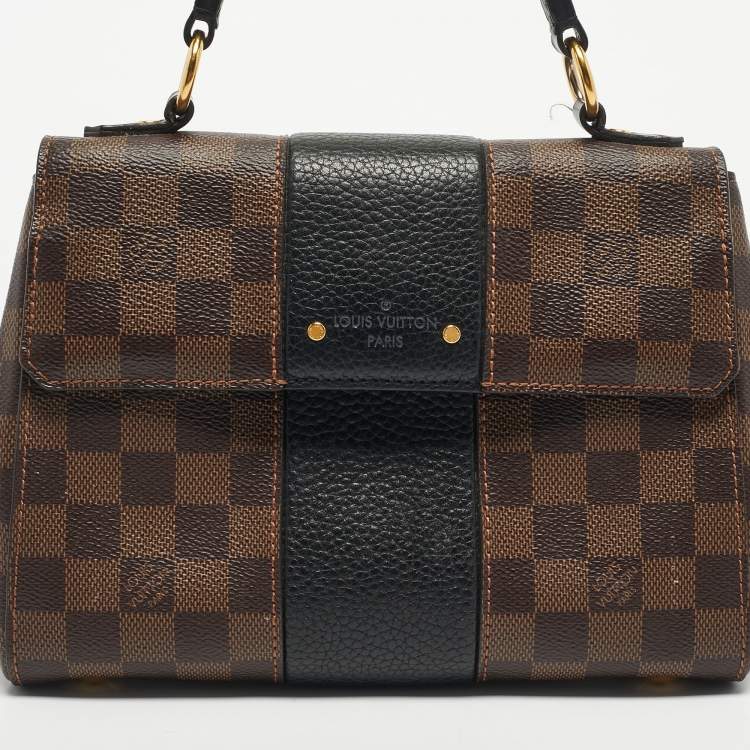 Pre Owned Louis Vuitton Black Damier Ebene Canvas Bond Street BB Bag