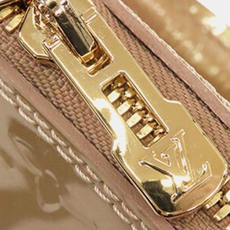 Pre Owned Louis Vuitton Gold Monogram Vernis Alma BB