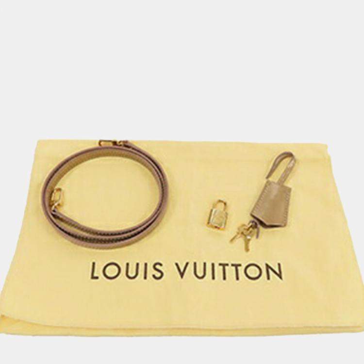 Pre Owned Louis Vuitton Gold Monogram Vernis Alma BB
