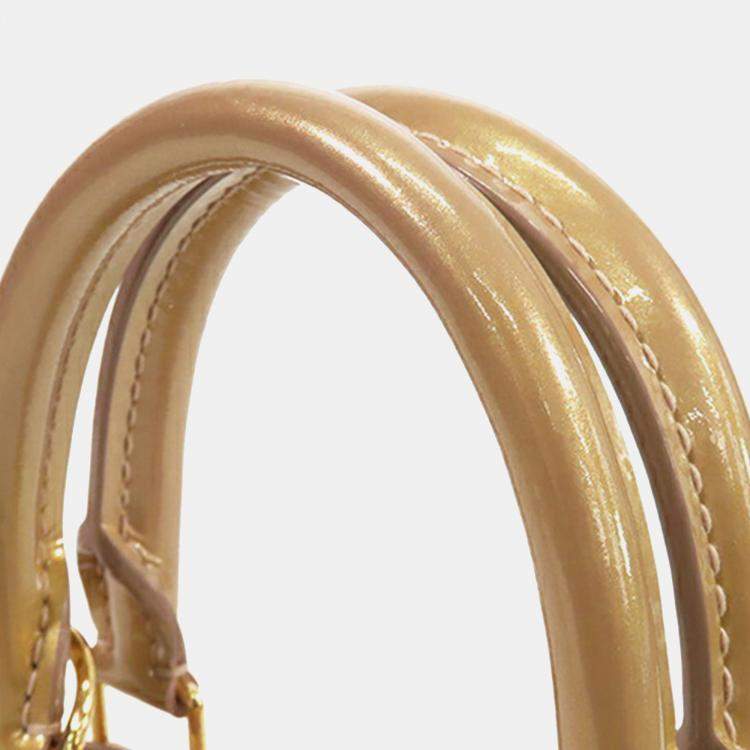 Pre Owned Louis Vuitton Gold Monogram Vernis Alma BB