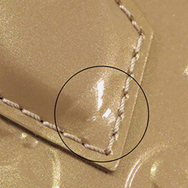 Pre Owned Louis Vuitton Gold Monogram Vernis Alma BB