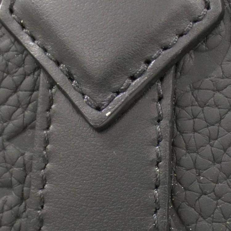 Pre Owned Louis Vuitton Sac Plat Taurillon Monogram Leather Handbag