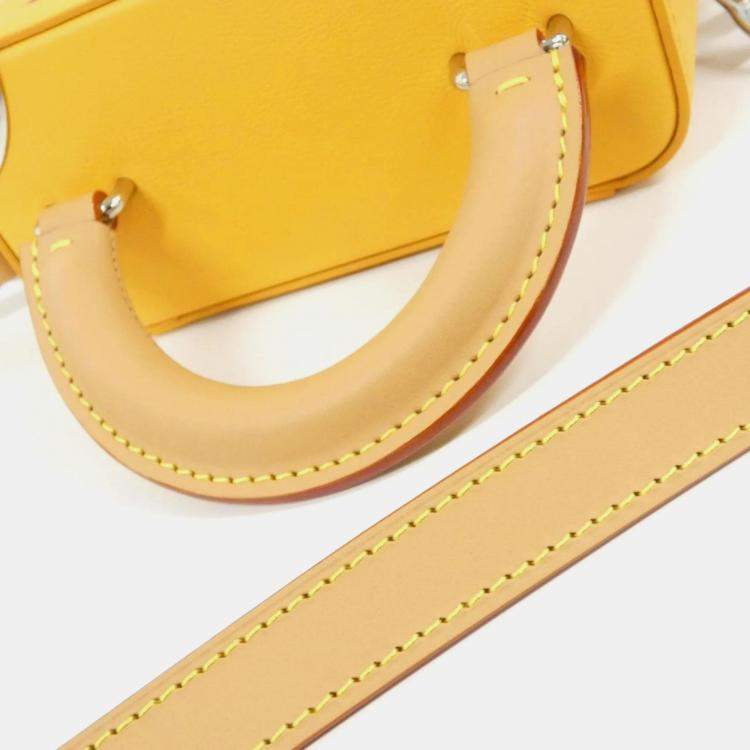 Pre Owned Louis Vuitton Vertical Box Trunk Monogram Canvas Handbag