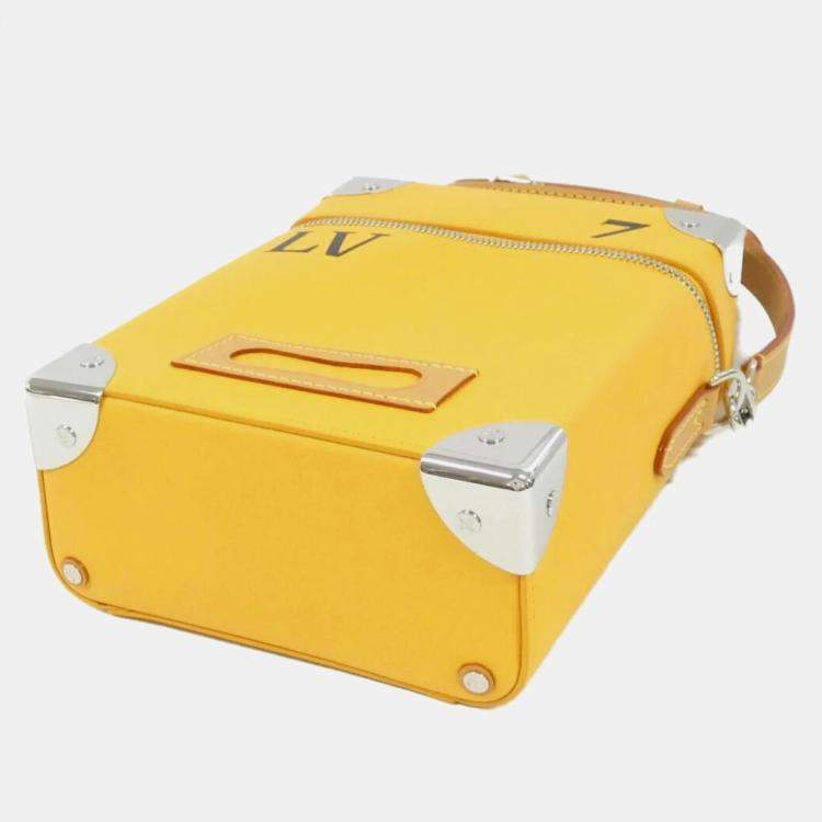 Pre Owned Louis Vuitton Vertical Box Trunk Monogram Canvas Handbag