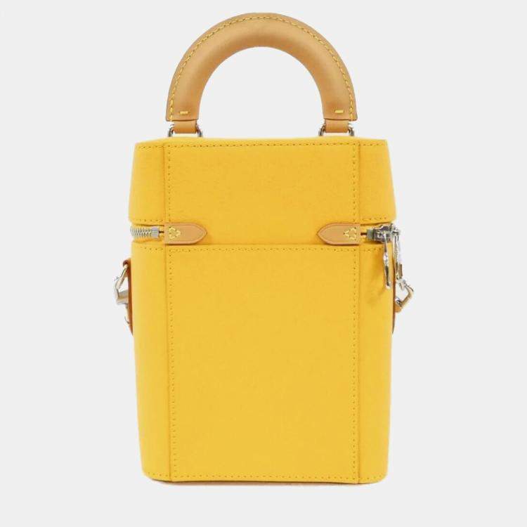 Pre Owned Louis Vuitton Vertical Box Trunk Monogram Canvas Handbag