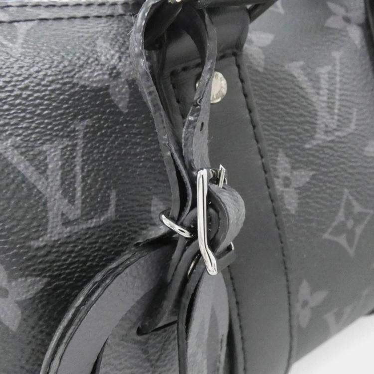 Pre Owned Louis Vuitton Keepall Bandouliere 25 Monogram Eclipse Reverse Boston Bag