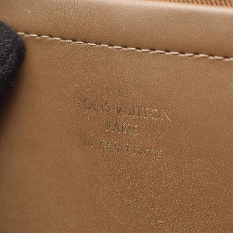 Pre Owned Louis Vuitton Utility Crossbody Brown Monogram Coated Canvas Leather Handbag