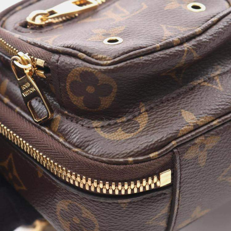 Pre Owned Louis Vuitton Utility Crossbody Brown Monogram Coated Canvas Leather Handbag