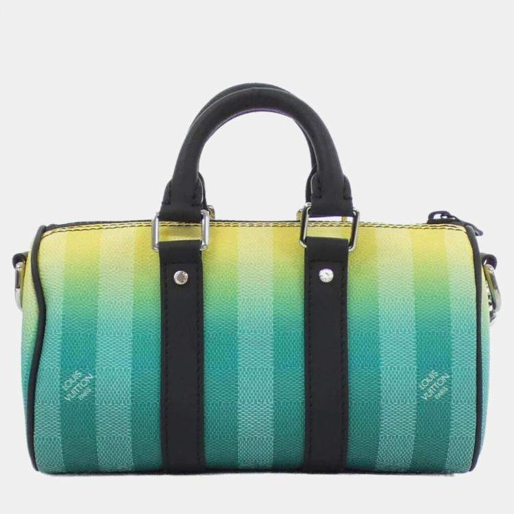 Pre Owned Louis Vuitton Day Break Keepall XS Damier Stripe Coated Canvas Boston Bag