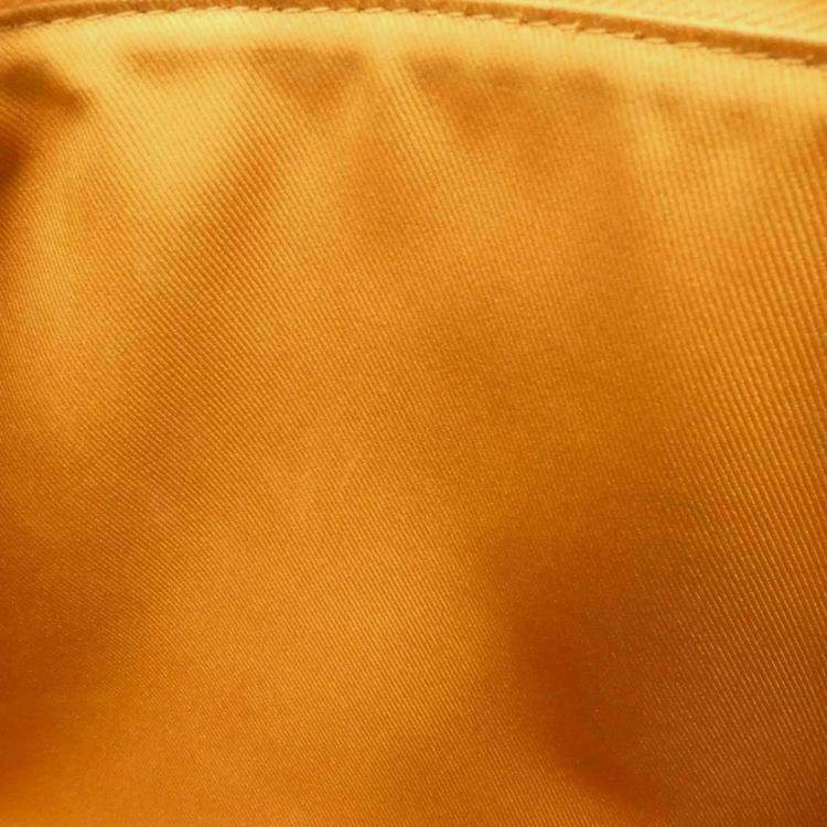 Pre Owned Louis Vuitton City Keepall LV Aerogram Saffron Leather Boston Bag